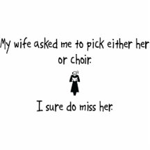 Pick Wife or Choir Acrylic Cut Outs