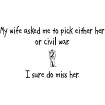 Pick Wife or Civil War photo sculptures
