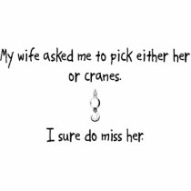 Pick Wife or Cranes Photo Sculpture