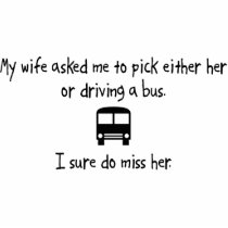 Pick Wife or Driving A Bus photo sculptures