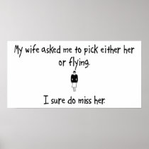 Pick Wife or Flying Posters