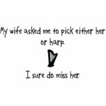 Pick Wife or Harp Cut Outs