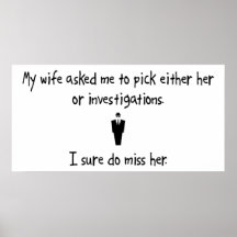 Pick Wife or Investigations Poster