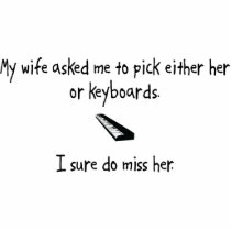Pick Wife or Keyboards photo sculptures