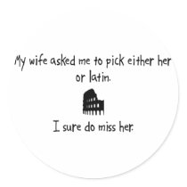 Pick Wife or Latin stickers