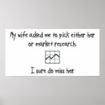 Pick Wife or Market Research Print