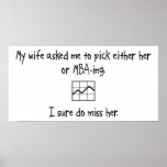 Pick Wife or MBA-ing Posters