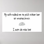 Pick Wife or Neuroscience Print