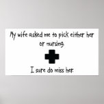 Pick Wife or Nursing Poster