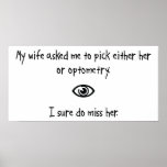 Pick Wife or Optometry Print