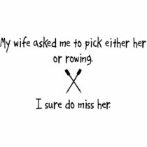 Pick Wife or Rowing photo sculptures