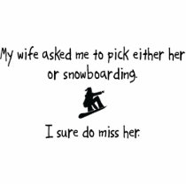 Pick Wife or Snowboarding photo sculptures