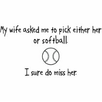 Pick Wife or Softball Cut Outs