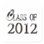 Pick Your Color Class Of 2012 Graduation Stickers