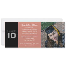 Pick YOUR COLOR Skinny Graduation Invitation by GraduateShoppe Pick YOUR COLOR Skinny Graduation Invitation