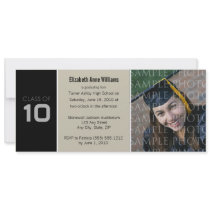Pick YOUR COLOR Skinny Graduation Invitation by GraduateShoppe Pick YOUR COLOR Skinny Graduation Invitation