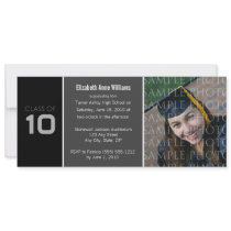 Pick YOUR COLOR Skinny Graduation Invitation by GraduateShoppe Pick YOUR COLOR Skinny Graduation Invitation