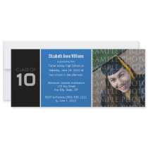 Pick YOUR COLOR Skinny Graduation Invitation by GraduateShoppe Pick YOUR COLOR Skinny Graduation Invitation
