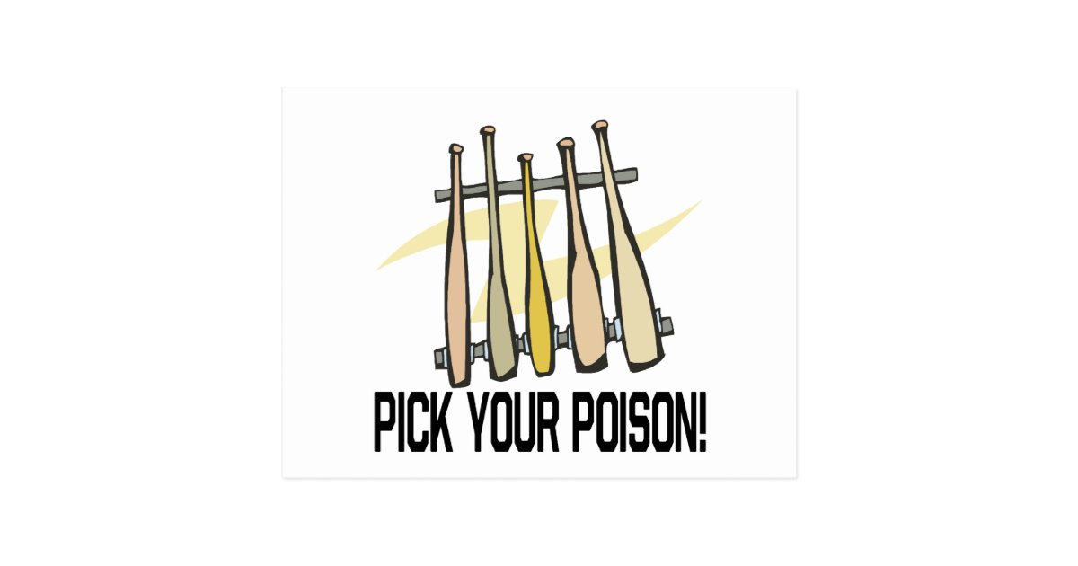Pick Your Poison Postcard Zazzle