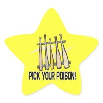 Pick Your Poison Star Stickers