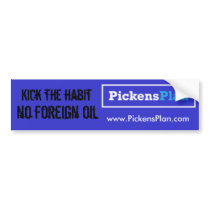Pickens Plan - Kick the Habit bumper stickers by DiverDiB Pickens Plan - Kick the Habit bumper stickers