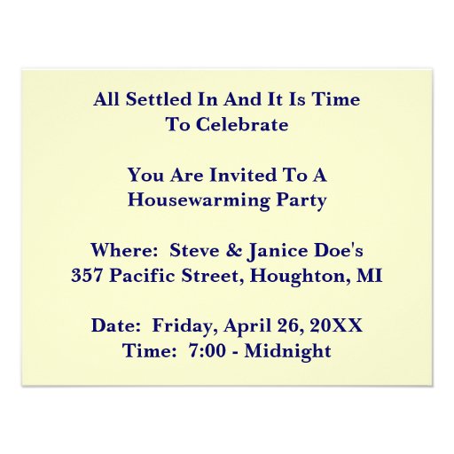 PICKET FENCE & HOME HOUSEWARMING PARTY INVITATION