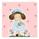 Picking Daisies Cute Flower Spring Girl Print
