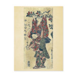 Picking persimmons by Ishikawa, Toyonobu Ukiyoe Postcards