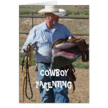 Picking Up After Kids - Cowboy Parenting Card