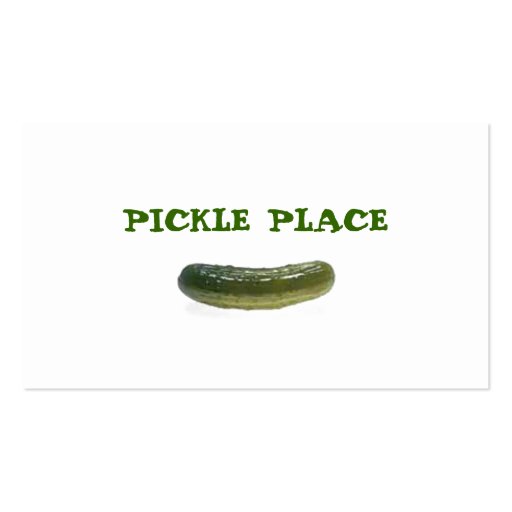 Pickle Business Card Template (front side)