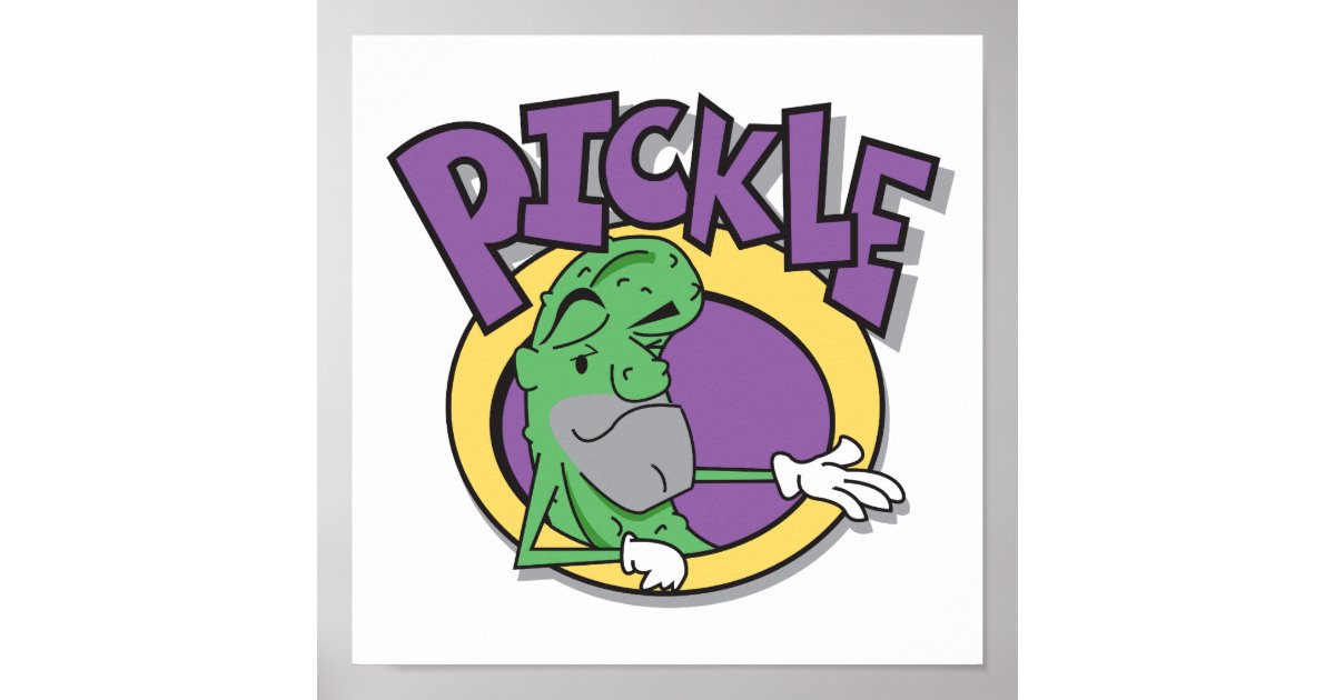 pickle character poster Zazzle