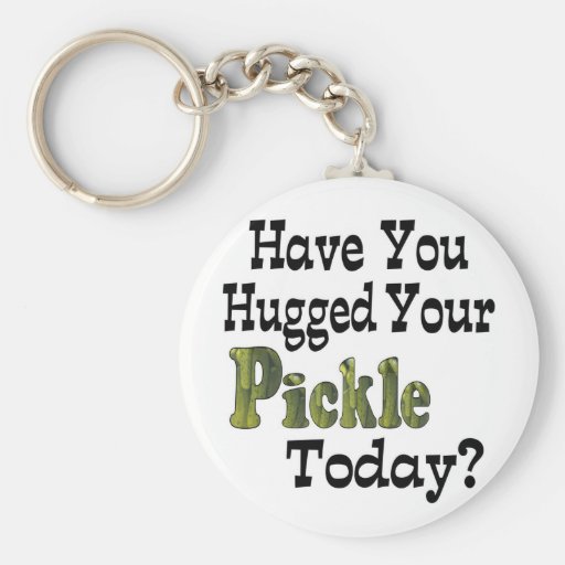 Pickle Hugger Keychain