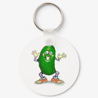 Pickle Key Chain by FunGraphix