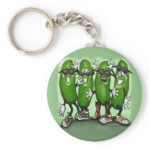Pickle Party Key Chain