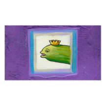 Pickle poet eel king weird unique fun original art business card