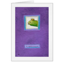 Pickle poet eel king weird unique fun original art card