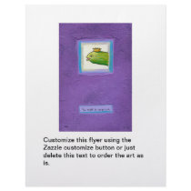 Pickle poet eel king weird unique fun original art personalized flyer