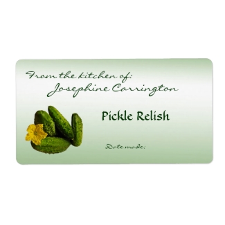 Pickle Relish Canning Labels