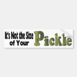 Pickle Size Bumper Sticker