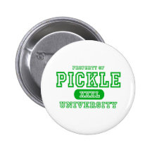 Pickle University Pinback Button