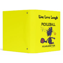 Pickleball Fearless Fun 3 Ring Binders