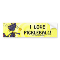 Pickleball Fearless Fun Bumper Stickers