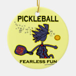 Pickleball Fearless Fun Christmas Tree Ornaments