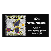 Pickleball Fearless Fun Photo Greeting Card