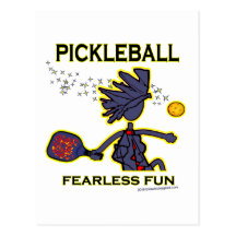 Pickleball Fearless Fun Postcard