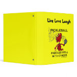 Pickleball Paddles Well With Others Vinyl Binder