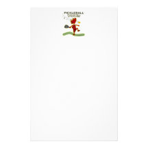 Pickleball Paddles Well With Others Custom Stationery