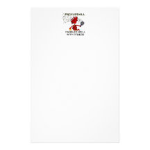 Pickleball Paddles Well With Others Custom Stationery