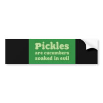 Pickles bumper stickers by Tubbygrim Pickles bumper stickers