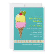 Pickles & Ice Cream Baby Shower, Baby Boy invitations by paisleyinparis Pickles & Ice Cream Baby Shower, Baby Boy invitations
